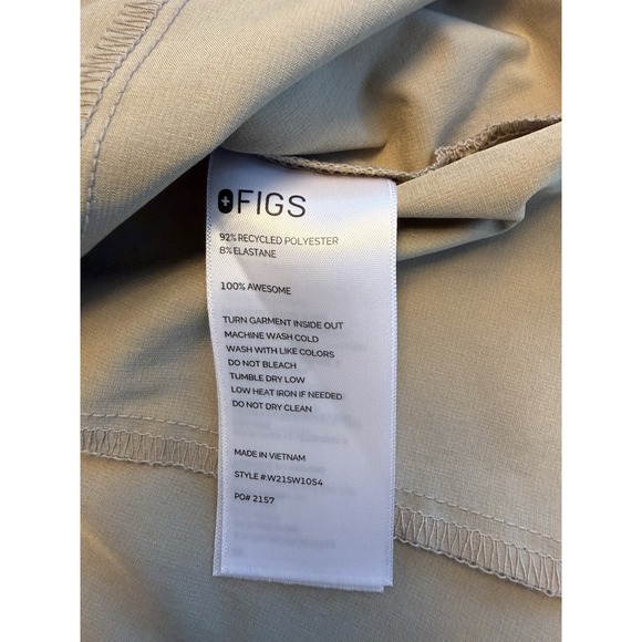 FIGS Scrub Top Women's Large Light Oak Fionlite Catarina W21SW1054 Nurse Medical - Picture 8 of 8